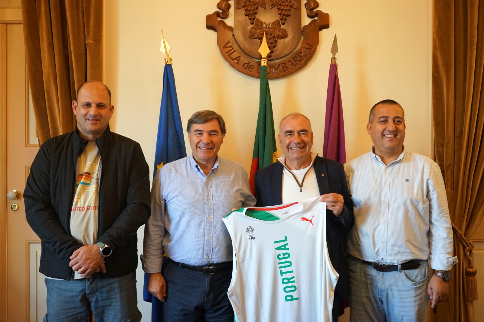 foto com Ricardo Fernandes presidente e o verador Bruno Santos